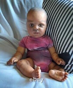 OOAK realistic reborn doll AA boy Donna Rubert Cutie fake baby