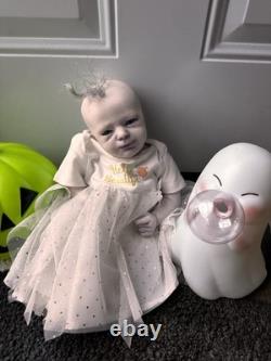 Ooak Reborn newborn baby Ghost Or Angel Baby Art Doll Ghost