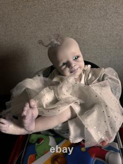 Ooak Reborn newborn baby Ghost Or Angel Baby Art Doll Ghost
