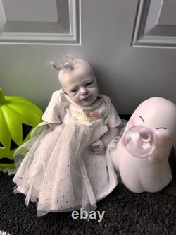 Ooak Reborn newborn baby Ghost Or Angel Baby Art Doll Ghost