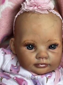 Ooak Reborn newborn baby Girl reborn bAby Claire Art doll