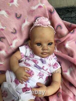 Ooak Reborn newborn baby Girl reborn bAby Claire Art doll