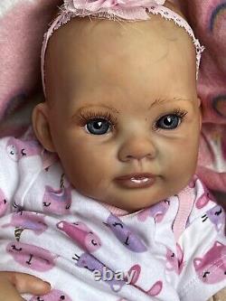 Ooak Reborn newborn baby Girl reborn bAby Claire Art doll