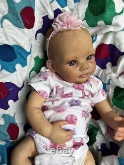 Ooak Reborn newborn baby Girl reborn bAby Claire Art doll