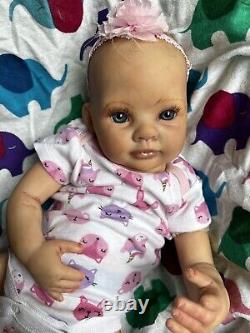 Ooak Reborn newborn baby Girl reborn bAby Claire Art doll