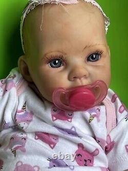 Ooak Reborn newborn baby Girl reborn bAby Claire Art doll