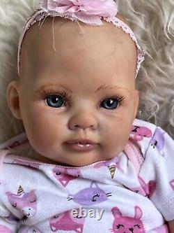 Ooak Reborn newborn baby Girl reborn bAby Claire Art doll