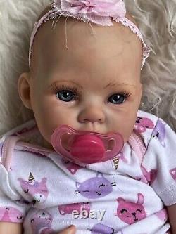 Ooak Reborn newborn baby Girl reborn bAby Claire Art doll