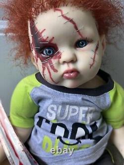 Ooak Reborn newborn baby boy reborn Art doll Toddler Boy Chucky