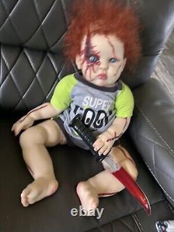 Ooak Reborn newborn baby boy reborn Art doll Toddler Boy Chucky