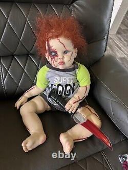 Ooak Reborn newborn baby boy reborn Art doll Toddler Boy Chucky