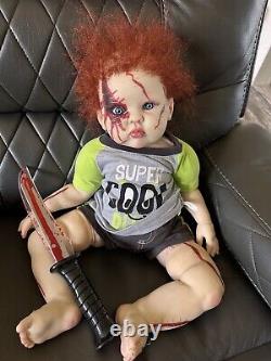 Ooak Reborn newborn baby boy reborn Art doll Toddler Boy Chucky