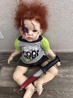 Ooak Reborn newborn baby boy reborn Art doll Toddler Boy Chucky