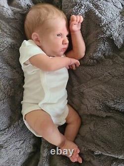 Ooak reborn baby doll logan awake