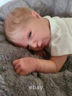 Ooak reborn baby doll logan awake