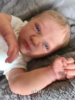 Ooak reborn baby doll logan awake