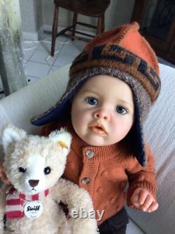 Original Reborn Baby Boy BENJAMIN By Natali Blick COA 7lbs
