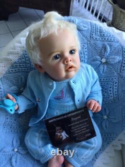 Original Reborn Baby Boy BENJAMIN By Natali Blick COA 7lbs