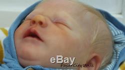 PAPER CITY DOLLS Reborn Doll Just Born Reborn Realborn Baby Everest James