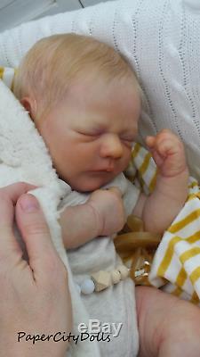 PAPER CITY DOLLS Reborn Doll Just Born Reborn Realborn Baby Everest James