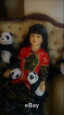 PING LAU LifesizeOOAK & Artist One of a Kind Real Size Child Asian Peony