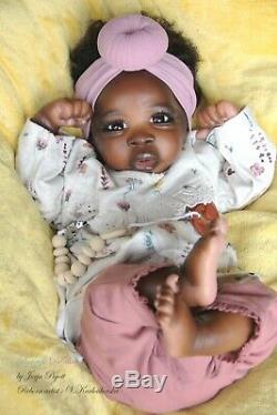 PROTOTYPE DeShawn by Jorja Pigott AA, biracial reborn baby doll