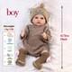 PVC Doll Girl/Boy 18 Realistic Reborn Baby Doll Accompanying DIY Gift