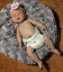 Painted Micro Preemie Full Body Silicone Baby Girl Doll Angelica