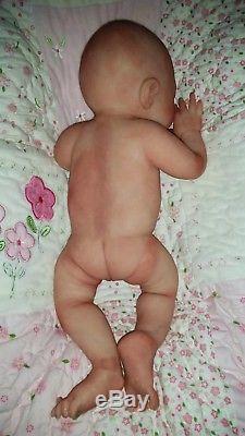 Painted Newborn Full Body Silicone Baby Girl Doll Brianna