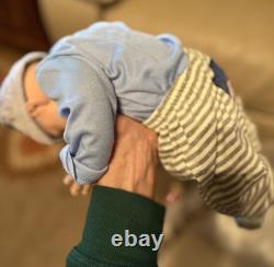 Platinum Silicone Ivanti Smiling Reborn Baby Boy 18 Inches 6 Pounds
