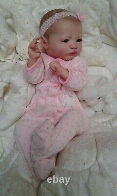 QUEEN'S CRIB OOAK REBORN BABY GIRL DOLL PRINCESS! PRESLEY SOLD OUT kit