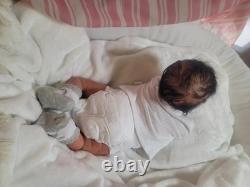 RARE SOLE Reborn Baby Doll Isabella, Nikki Johnston By LUNARLULLABABIES Biracial