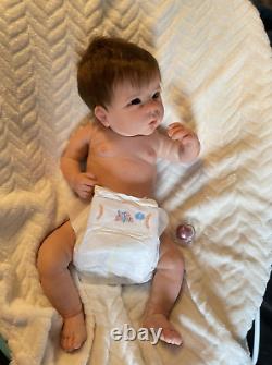 READY TO SHIP NOW! Chloe Reborn Baby Linda murray doll lifelike girl full body