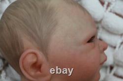 REBORN BABY BOY BLUE EYED DOLL PREEMIE 16 PREMATURE ARTIST OF 9yrs SUNBEAMBIES