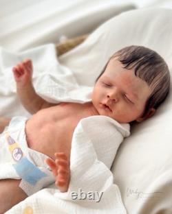 REBORN BABY DOLL Luisa by Olga Auyer Newborn Rooted Hair COA Artist Made