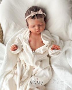 REBORN BABY DOLL Luisa by Olga Auyer Newborn Rooted Hair COA Artist Made