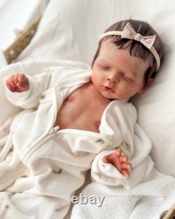 REBORN BABY DOLL Luisa by Olga Auyer Newborn Rooted Hair COA Artist Made