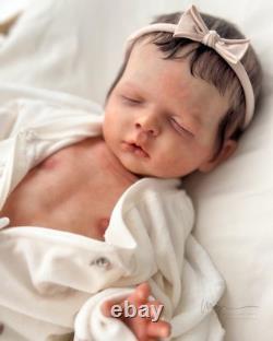 REBORN BABY DOLL Luisa by Olga Auyer Newborn Rooted Hair COA Artist Made