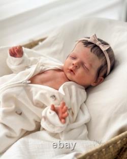 REBORN BABY DOLL Luisa by Olga Auyer Newborn Rooted Hair COA Artist Made