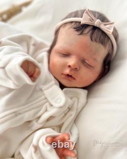 REBORN BABY DOLL Luisa by Olga Auyer Newborn Rooted Hair COA Artist Made