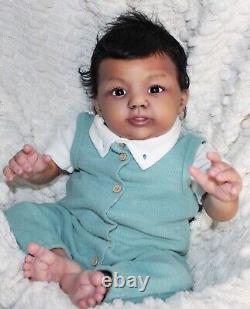 Randee's Reborn Newborn Baby Boy Abigail Ross Aa Ethnic Biracial Doll Art Sole