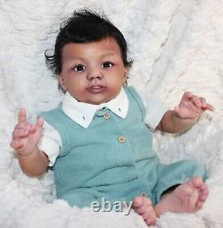 Randee's Reborn Newborn Baby Boy Abigail Ross Aa Ethnic Biracial Doll Art Sole