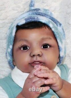 Randee's Reborn Newborn Baby Boy Abigail Ross Aa Ethnic Biracial Doll Art Sole