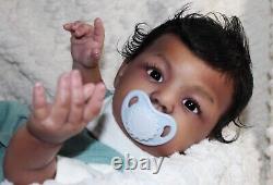 Randee's Reborn Newborn Baby Boy Abigail Ross Aa Ethnic Biracial Doll Art Sole