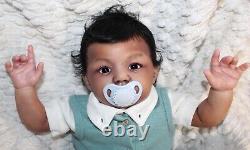 Randee's Reborn Newborn Baby Boy Abigail Ross Aa Ethnic Biracial Doll Art Sole