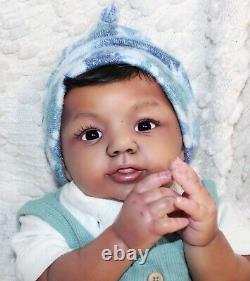 Randee's Reborn Newborn Baby Boy Abigail Ross Aa Ethnic Biracial Doll Art Sole