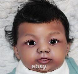 Randee's Reborn Newborn Baby Boy Abigail Ross Aa Ethnic Biracial Doll Art Sole