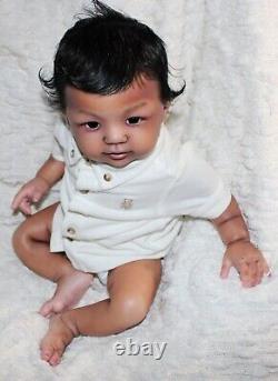 Randee's Reborn Newborn Baby Boy Abigail Ross Aa Ethnic Biracial Doll Art Sole