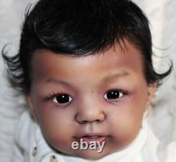 Randee's Reborn Newborn Baby Boy Abigail Ross Aa Ethnic Biracial Doll Art Sole