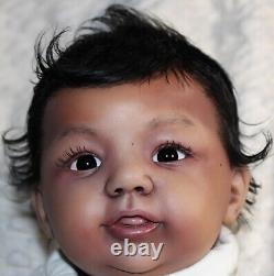 Randee's Reborn Newborn Baby Boy Abigail Ross Aa Ethnic Biracial Doll Art Sole